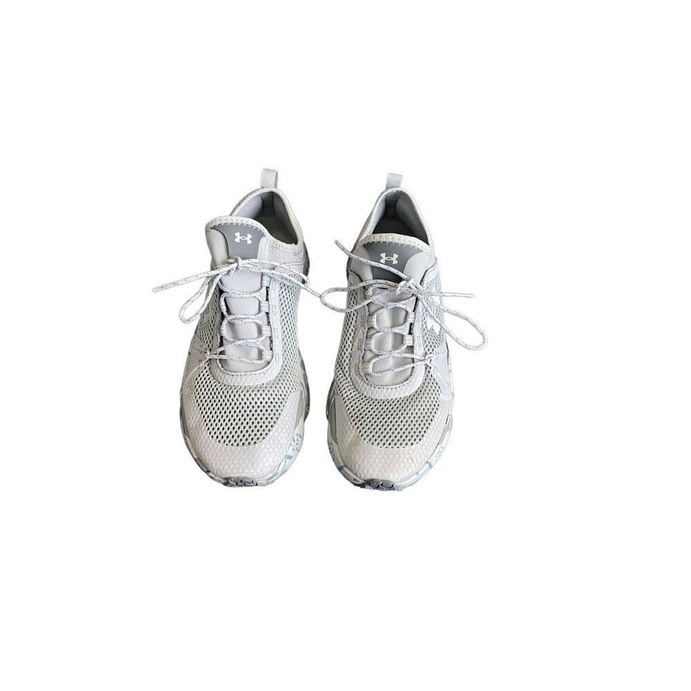 Under Armour Mens Gray Micro G Kilchis Camo Fishing Shoes Size 10